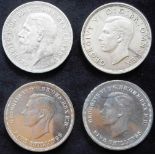 United Kingdom. (4) Crown. George V. 1935. VF. George VI. 1937. GF.; 2 x 1951. Both XF.