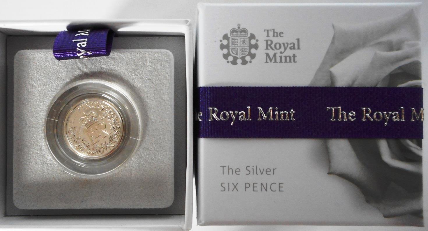 United Kingdom. Sixpence. 2016. Silver B.Unc. In presentation box.