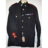 British Army dress uniform jacket with Hobson and Son (London) Ltd label having Royal Electrical and