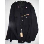 St Andrews Ambulance Corps dress uniform jacket with Gaunt of London buttons, enamel collar badges