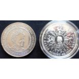 United Kingdom. (2) £5 crown. 2002. N.Unc. Crown. 1980. Silver Proof. Cased.