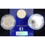 United Kingdom. (3) Two pounds. 2017. First World war Aviation.; 2017. Britannia. Both Proof. One