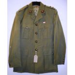 British Navy dress uniform jacket with John Jones and Co Ltd of London interior pocket label "26.7.