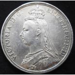 United Kingdom. Crown. Victoria. 1887. Slight edge knocks otherwise NVF.