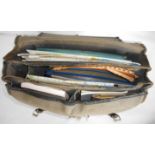 Unique personal navigation bag used by Flt. Lt. Cooper, complete with all original contents, used