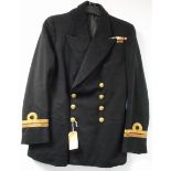 British Navy dress uniform jacket with Moseley and Pounsford interior pocket label "24-11-39