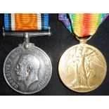 Medals. WW I pair. British War Medal & Victory Medals; to 302411 Pte. E. Howe. Manch. R.
