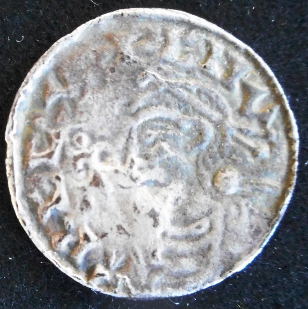 England. Hammered silver penny. Cnut. 1016-35 A.D. Short cross. (SC 1159)