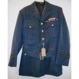 British Royal Air Force dress uniform jacket having Staybrite RAF buttons by Gaunt of London and