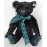 Steiff Bear. 662386 teddy 30, black, musical. Boxed as new.