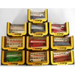 Corgi. (10) Various Routmaster buses. All boxed.