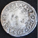 England. Hammered silver three halfpence. Elizabeth I. Third and Fourth issue. 1561, mm pheon.