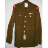 British Army dress uniform khaki green jacket with Staybrite buttons by Firmin, cloth Grenadier