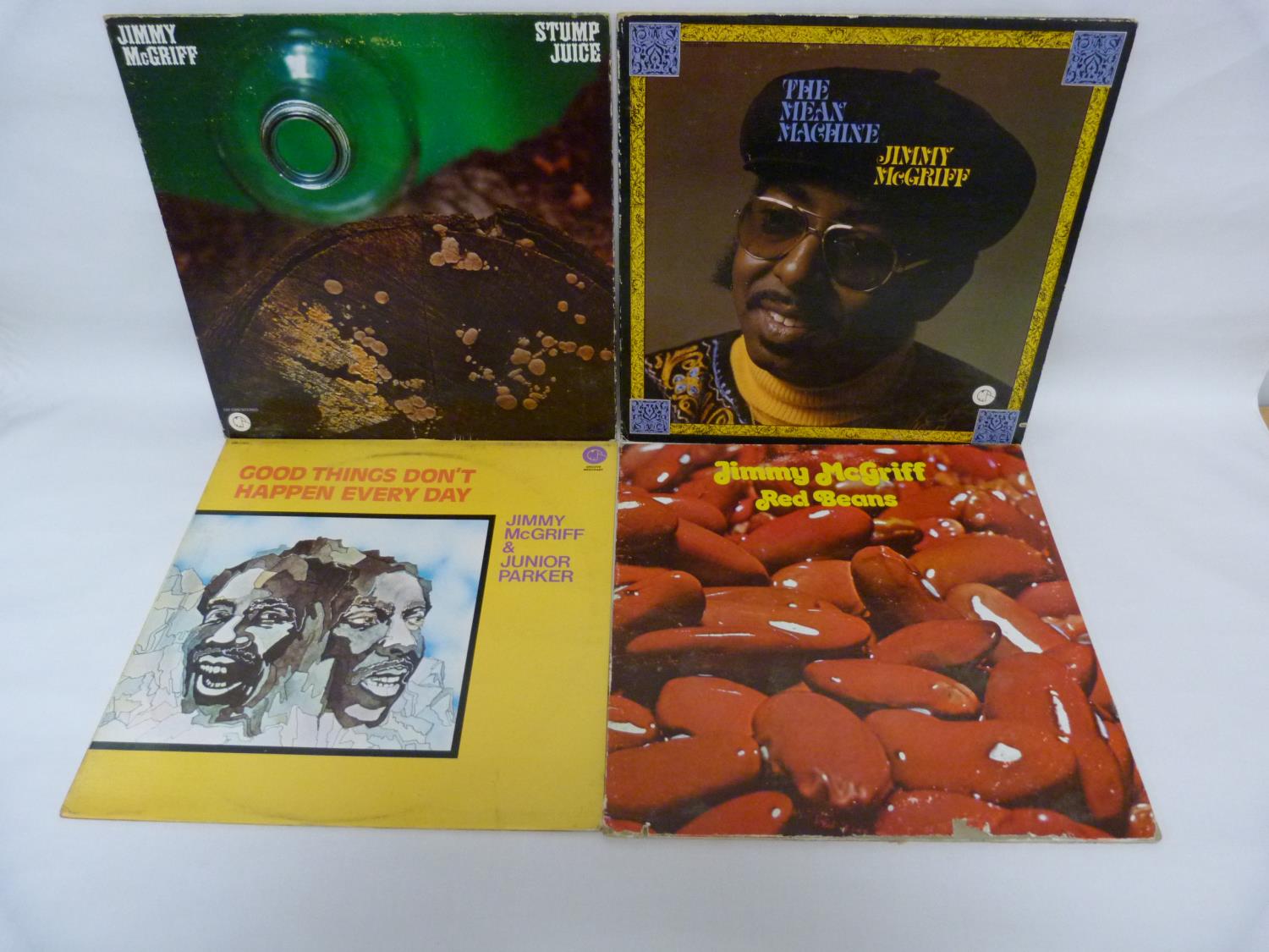 4 x LPs by Jimmy McGriff to include The Mean Machine, Red Beans and Stump Juice. All US pressings on