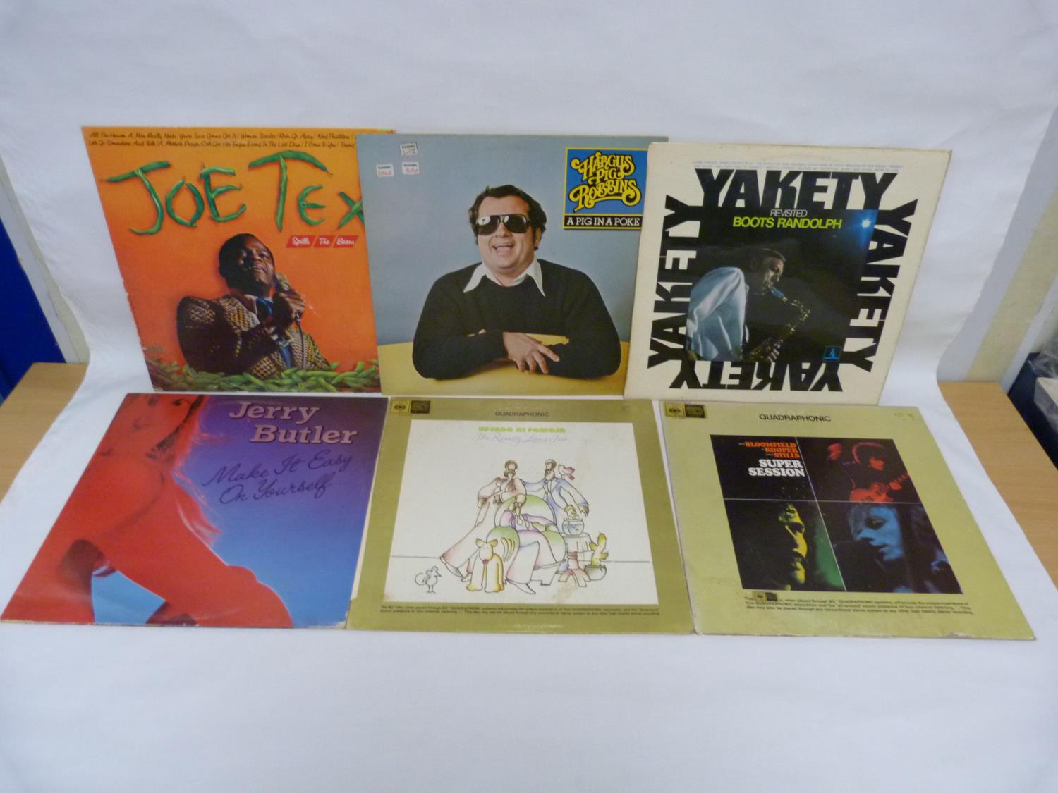 6 x LPs to include 2 x Quadraphonic LPs by Ramsey Lewis and Bloomfield Kooper Stills. Also Boots