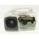 Freeplay solar powered windup radio in translucent case