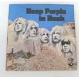 Deep Purple, In Rock original UK LP (on Harvest). Vinyl has a quite heavy scratch affecting Blood