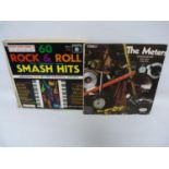 Box set on Roulette, 60 Rock & Roll Smash Hits.  Also LP by The Meters. Both US pressings. Box and