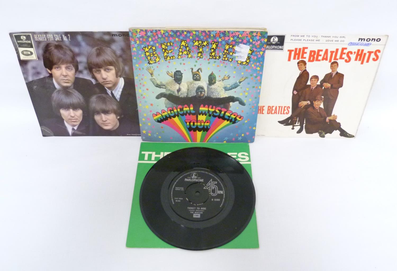 4 x The Beatles singles including Magical Mystery Tour original mono double e.p and e.ps The Beatles