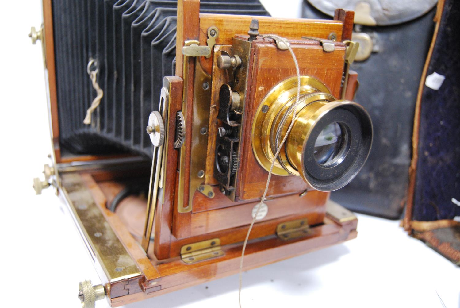 Mahogany plate camera and another, Kodak.  (2) - Image 2 of 3