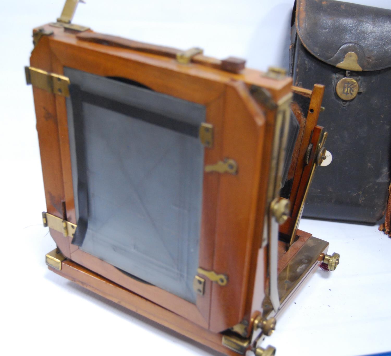 Mahogany plate camera and another, Kodak.  (2) - Image 3 of 3