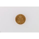 United Kingdom. Sovereign. George IV. 1825. bare head, shield reverse, 8 hearts, Fine.