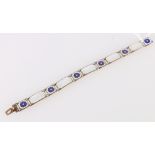 David Anderson of Norway silver gilt and enamel bracelet stamped DA, Norway, Sterling