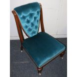 Antique Arts and Crafts or Secessionist ladies chair in the manner of Dr Christopher Dresser for The