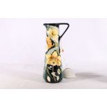 Modern Moorcroft floral pattern ewer by Rachael Bishop, limited edition number 116 of 250, signed to