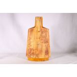 Portanier Edition Vallauris pottery slab vase with textured abstract design by Gilbert Portanier (