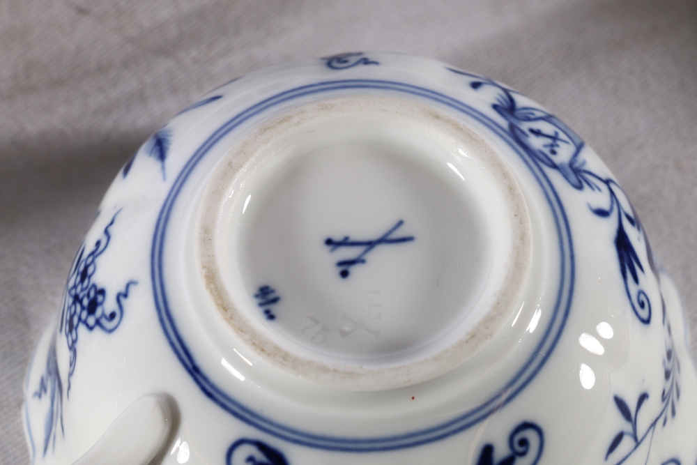 Fifty-six piece porcelain blue and white floral decorated tea and coffee set comprising comport, - Image 2 of 3