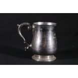 George VI silver tankard with inscription "Maurice Cook Research Department Witton 1926-1950" by