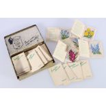 Kensitas silk flowers cigarette cards, large and small scale, approximately 30 in total