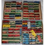 Approximately 107 Dinky Toys playworn model buses, (107)