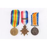 WWI trio of 1020 Private Thomas Swan of Argyll and Sutherland Highlanders including war medal and