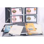 An album containing approximately 105 Benham silk Millennium Collection first day covers, an album