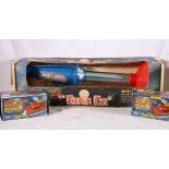 Marx Toys 2640 Sac Sonic Ear Space Age Communicator and two Fim 303 battery operated Space Attack
