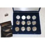 Westminster Mint History of the RAF twelve-coin set, each coin of crown size dated 2007 and 2008,