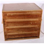Meccano, a four drawer table top chest containing parts, four boxed outfits and various