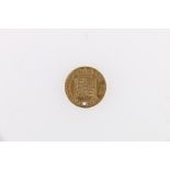 UNITED KINGDOM George III (1760-1820) gold half sovereign 1817 S3786 (holed), weight 3.97g