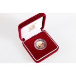 The Royal Mint UNITED KINGDOM Elizabeth II gold proof half sovereign 2000 in issue box, limited