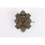 Scottish Victorian 92nd (Highland) Regiment of Foot (The Gordon Highlanders) helmet plate with