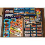 Forty-one Matchbox model vehicles including CC24 Matchbox 10 gift set, Britain in Miniature gift