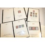 Four Harrington and Byrne stamp issues including 1883-84 Queen Victoria High Value Stamps 2s6d-