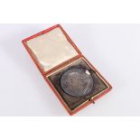 Queen Victoria diamond jubilee silver medal 1897, official issue, 55mm diameter in fitted case