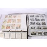Two A3 size ring binder albums of cigarette cards including Carreras Famous Airmen and Airwomen,
