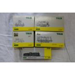 Trix HO scale model railways 22569 locomotive DB 80024 black, 22566 0-8-0 locomotive black, 22709