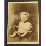 REJLANDER O. G.  Ginxs Baby. Carte de visite photograph on card. The famous image commissioned by