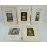 TARDY (Pubs).  La Pendule Francaise. 1st, 2nd (3 copies & additions) & 3rd parts. Illus. Quarto.