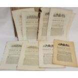 Ireland.  12 various George III Acts of Parliament, mainly relating to Ireland & trade with Ireland;